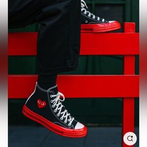 CDG Play x Converse Chuck Taylor All Star '70 Red Sole ♥️